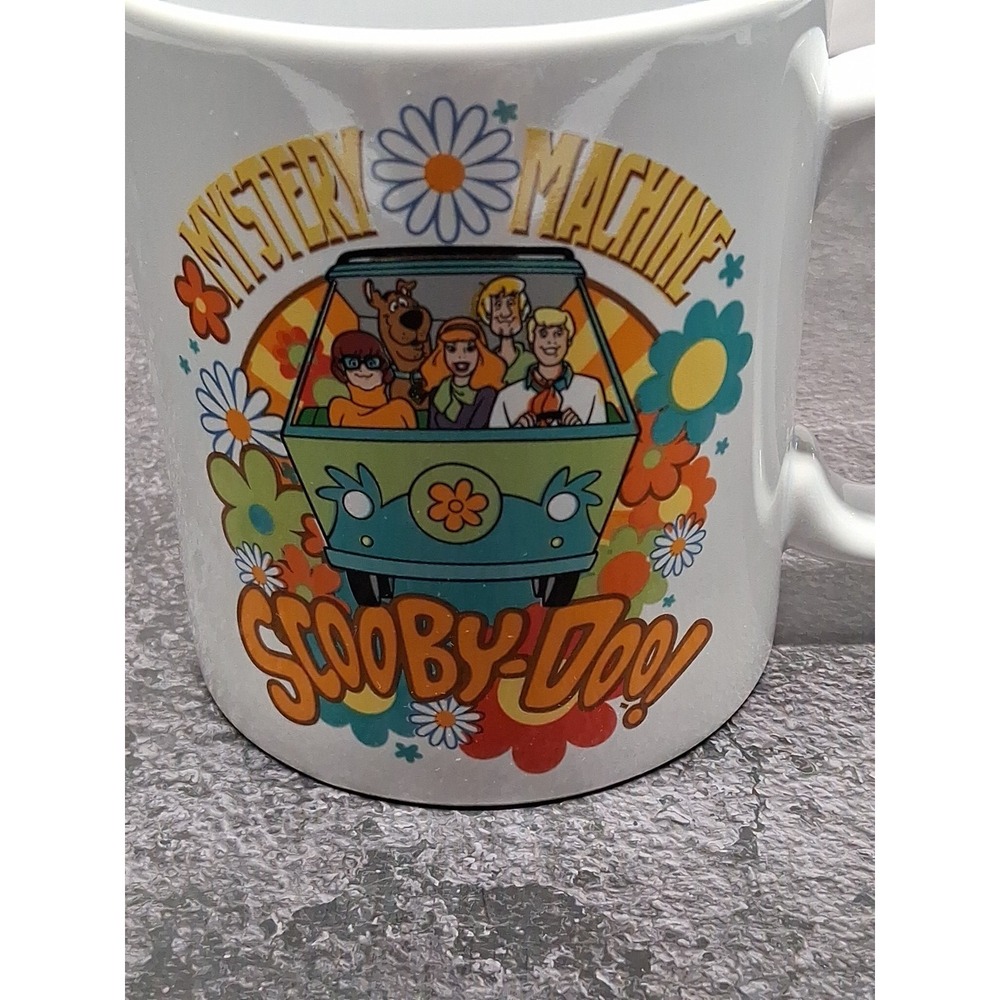 Scooby-Doo Mystery Machine 16 oz Ceramic Mug Silver Buffalo